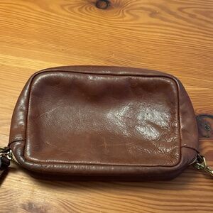 Clare V Brown Leather Crossbody Midi Sac